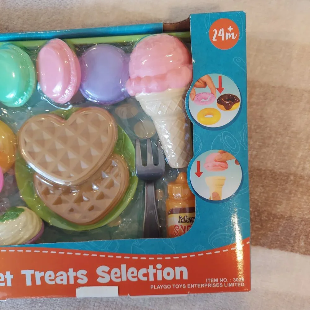 Playgo Sweet Treats Selection Play Food Set Bakery Dessert Toy Ages 24M+